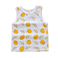 Load image into Gallery viewer, Baby Kid Girls Boys Fruit Cartoon Print Tank Tops Wholesale 22030801
