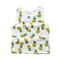 Load image into Gallery viewer, Baby Kid Girls Boys Fruit Cartoon Print Tank Tops Wholesale 22030801
