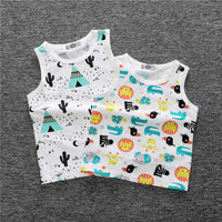 Load image into Gallery viewer, Baby Kid Girls Boys Fruit Cartoon Print Tank Tops Wholesale 22030801
