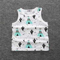 Load image into Gallery viewer, Baby Kid Girls Boys Fruit Cartoon Print Tank Tops Wholesale 22030801
