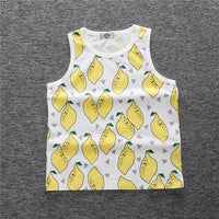 Load image into Gallery viewer, Baby Kid Girls Boys Fruit Cartoon Print Tank Tops Wholesale 22030801
