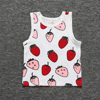 Load image into Gallery viewer, Baby Kid Girls Boys Fruit Cartoon Print Tank Tops Wholesale 22030801

