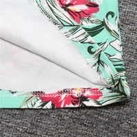 Load image into Gallery viewer, 2 Pieces Set Baby Kid Boys Striped Flower Plant Print Polo Shirts And Solid Color Shorts Wholesale 22030807
