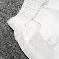 Load image into Gallery viewer, 2 Pieces Set Baby Kid Boys Striped Flower Plant Print Polo Shirts And Solid Color Shorts Wholesale 22030807
