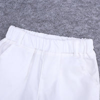 Load image into Gallery viewer, 2 Pieces Set Baby Kid Boys Striped Flower Plant Print Polo Shirts And Solid Color Shorts Wholesale 22030807
