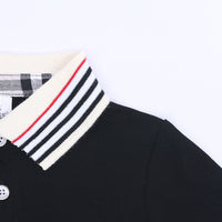 Load image into Gallery viewer, 2 Pieces Set Baby Kid Boys Striped Flower Plant Print Polo Shirts And Solid Color Shorts Wholesale 22030807
