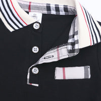 Load image into Gallery viewer, 2 Pieces Set Baby Kid Boys Striped Flower Plant Print Polo Shirts And Solid Color Shorts Wholesale 22030807
