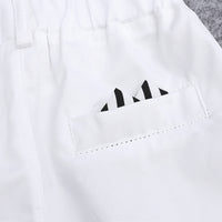 Load image into Gallery viewer, 2 Pieces Set Baby Kid Boys Striped Flower Plant Print Polo Shirts And Solid Color Shorts Wholesale 22030807
