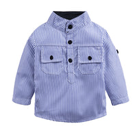 Load image into Gallery viewer, 2 Pieces Set Baby Kid Boys Striped Shirts And Solid Color Rompers Wholesale 22030810
