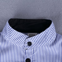 Load image into Gallery viewer, 2 Pieces Set Baby Kid Boys Striped Shirts And Solid Color Rompers Wholesale 22030810
