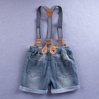 Load image into Gallery viewer, 2 Pieces Set Baby Kid Boys Striped Shirts And Solid Color Rompers Wholesale 22030810
