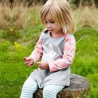 Load image into Gallery viewer, Baby Kid Girls Striped Polka dots Animals Cartoon Embroidered Dresses Wholesale 22030813
