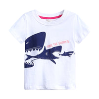 Load image into Gallery viewer, Baby Kid Boys Striped Dinosaur Animals Car Cartoon Star Unicorn Print T-Shirts Wholesale 22030818
