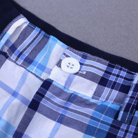 Load image into Gallery viewer, 2 Pieces Set Baby Kid Boys Color-blocking Bow Shirts And Checked Shorts Wholesale 22030826
