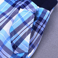 Load image into Gallery viewer, 2 Pieces Set Baby Kid Boys Color-blocking Bow Shirts And Checked Shorts Wholesale 22030826
