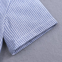 Load image into Gallery viewer, 2 Pieces Set Baby Boys Striped Shirts And Solid Color Rompers Wholesale 22030827
