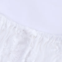 Load image into Gallery viewer, 2 Pieces Set Baby Kid Girls Solid Color Embroidered Tops Color-blocking And Lace Skirts Wholesale 22030830
