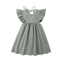 Load image into Gallery viewer, Baby Kid Girls Solid Color Dresses Wholesale 22030844
