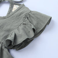 Load image into Gallery viewer, Baby Kid Girls Solid Color Dresses Wholesale 22030844
