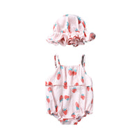 Load image into Gallery viewer, Baby Girls Fruit Print Rompers Wholesale 22030848
