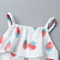 Load image into Gallery viewer, Baby Girls Fruit Print Rompers Wholesale 22030848
