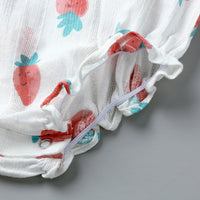 Load image into Gallery viewer, Baby Girls Fruit Print Rompers Wholesale 22030848
