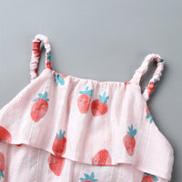 Load image into Gallery viewer, Baby Girls Fruit Print Rompers Wholesale 22030848
