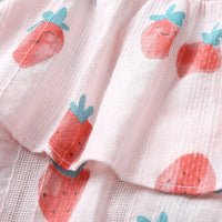 Load image into Gallery viewer, Baby Girls Fruit Print Rompers Wholesale 22030848
