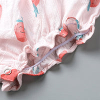 Load image into Gallery viewer, Baby Girls Fruit Print Rompers Wholesale 22030848
