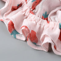Load image into Gallery viewer, Baby Girls Fruit Print Rompers Wholesale 22030848
