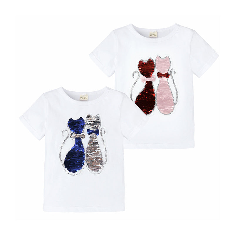 Baby Kid Girls Animals Cartoon Print T-Shirts Wholesale 22030854