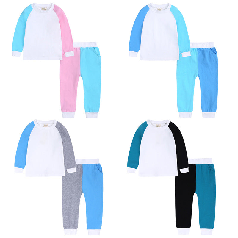 Kid Unisex Color-blocking Sleepwears Wholesale 22030896