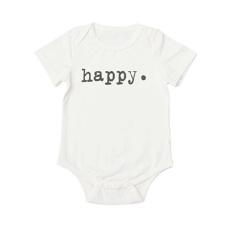 Baby Unisex Letters Print Rompers Wholesale 220310103