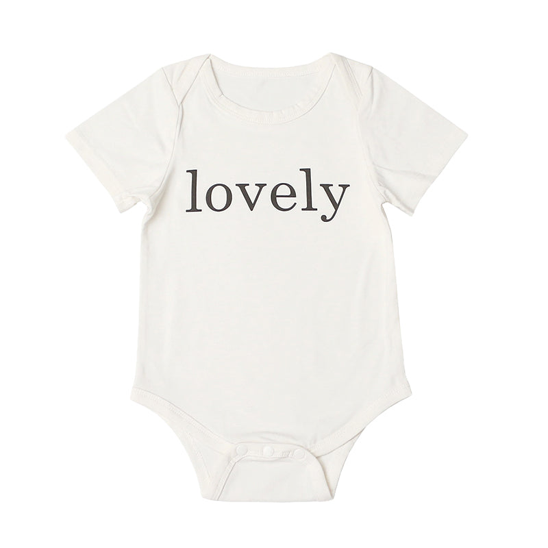 Baby Unisex Letters Rompers Wholesale 220310127