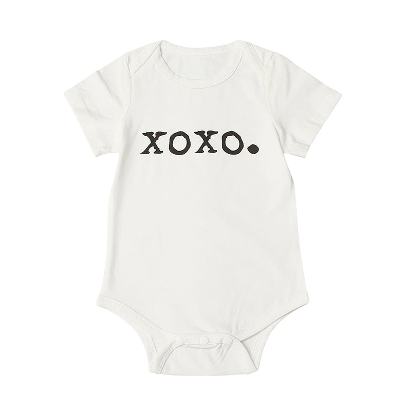 Baby Unisex Letters Rompers Wholesale 220310148