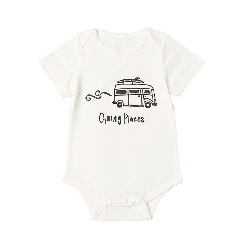 Baby Unisex Letters Car Rompers Wholesale 220310161