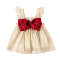 Load image into Gallery viewer, Baby Kid Girls Solid Color Bow Rompers Dresses Wholesale 220310186
