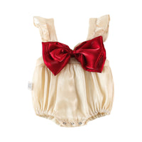 Load image into Gallery viewer, Baby Kid Girls Solid Color Bow Rompers Dresses Wholesale 220310186
