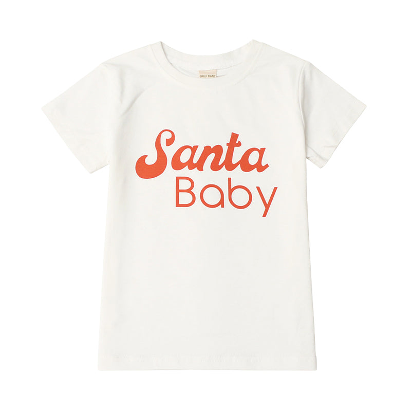 Baby Kid Unisex Letters Christmas T-Shirts Wholesale 220310199