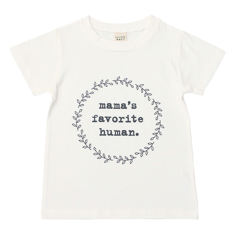 Baby Kid Unisex Letters T-Shirts Wholesale 22031028
