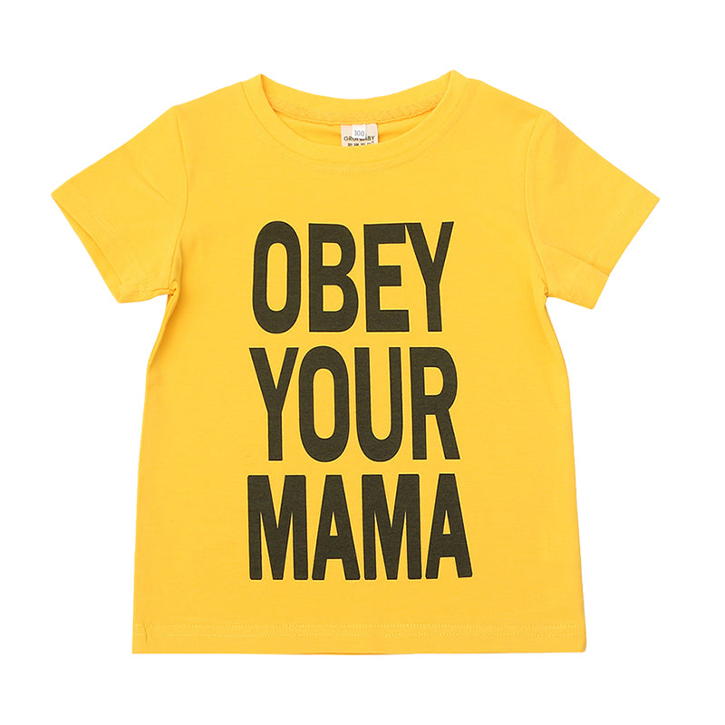 Baby Kid Unisex Letters T-Shirts Wholesale 22031041