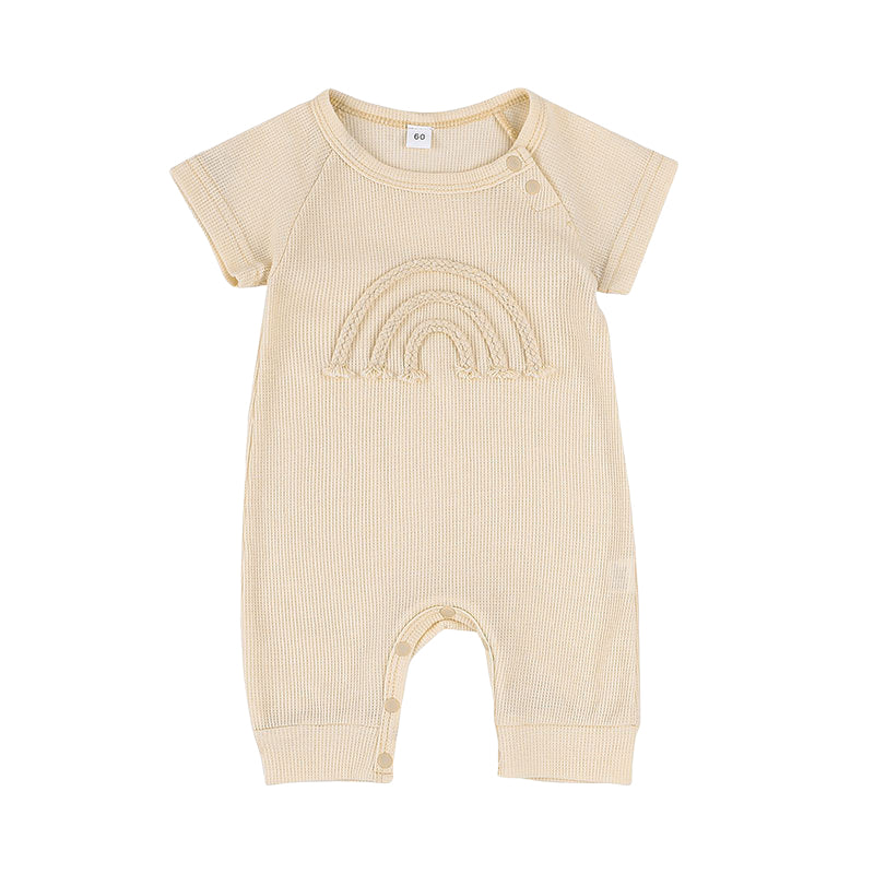 Baby Unisex Solid Color Rompers Wholesale 220310446