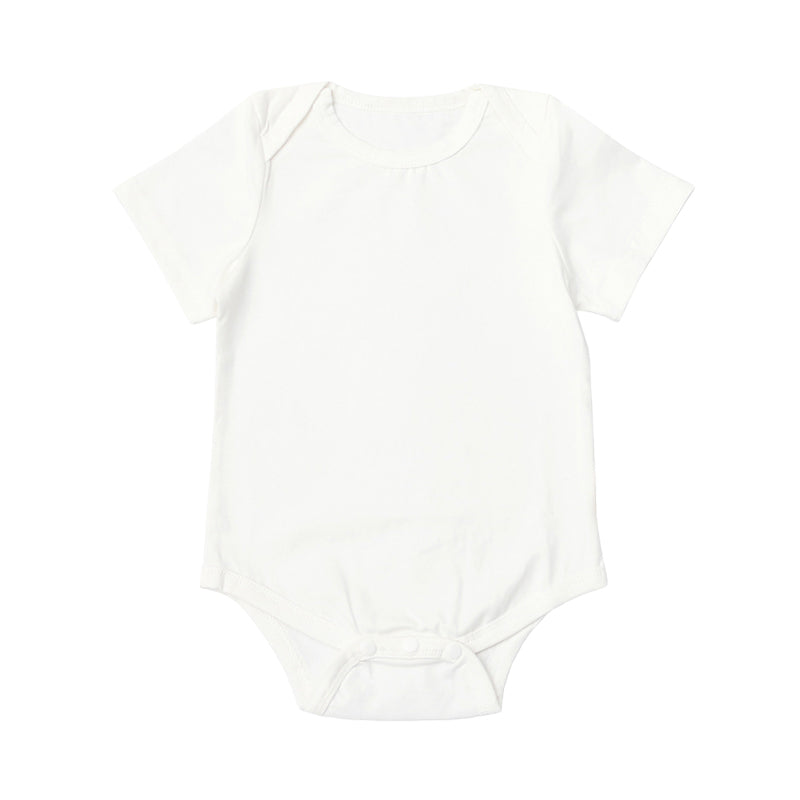 Baby Unisex Solid Color Rompers Wholesale 22031082
