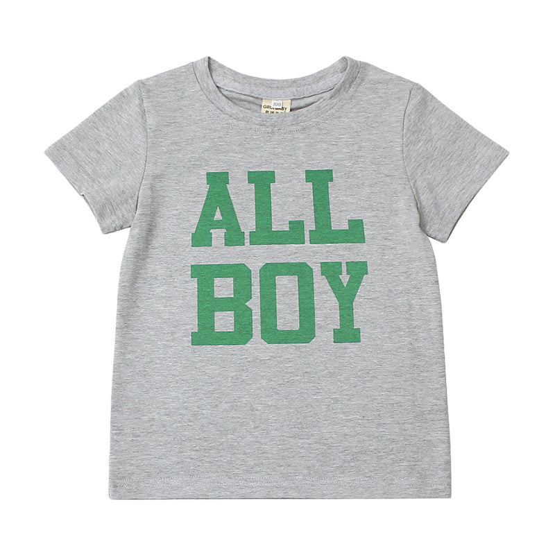 Baby Kid Boys Letters Print T-Shirts Wholesale 22031093