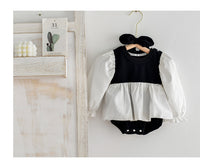 Load image into Gallery viewer, Baby Girls Color-blocking Rompers Headwear Wholesale 220315113
