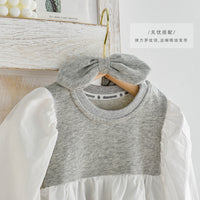 Load image into Gallery viewer, Baby Girls Color-blocking Rompers Headwear Wholesale 220315113
