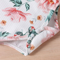 Load image into Gallery viewer, 3 Pieces Set Baby Girls Flower Print Rompers Dresses And Bow Headwear Wholesale 220315199
