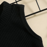 Load image into Gallery viewer, 2 Pieces Set Baby Kid Girls Solid Color Muslin&amp;Ribbed Tank Tops And Checked Skirts Wholesale 220315200
