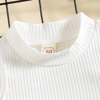 Load image into Gallery viewer, 2 Pieces Set Baby Kid Girls Solid Color Muslin&amp;Ribbed Tank Tops And Checked Skirts Wholesale 220315200
