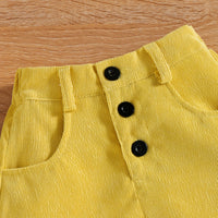 Load image into Gallery viewer, 2 Pieces Set Baby Kid Girls Solid Color Bow Muslin&amp;Ribbed Tank Tops And Skirts Wholesale 220315211
